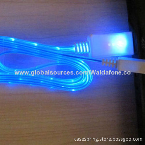 LED light micro USB cable